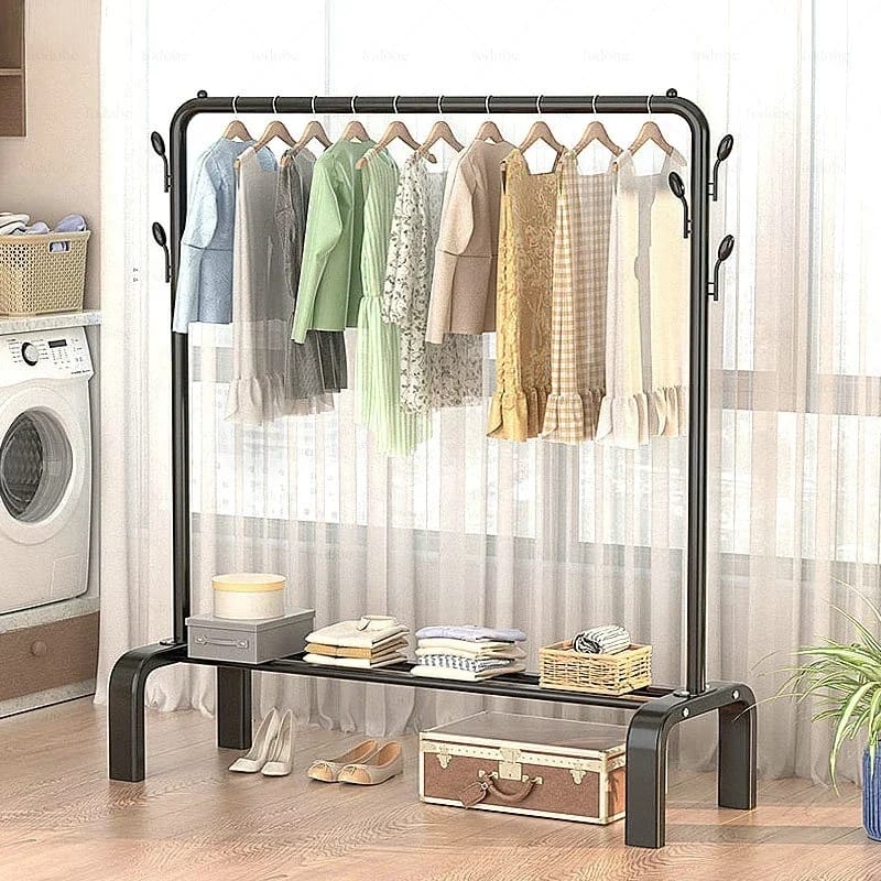 Cloth Hanging Stand with wheel 1clickstore