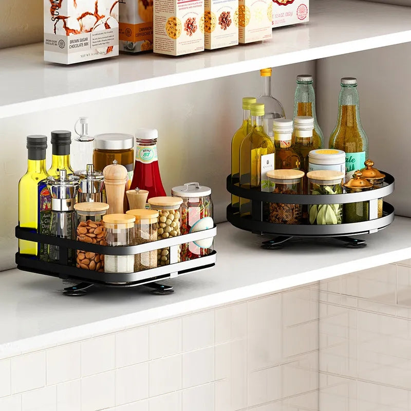 360° Rotatable Metal Storage Organizer