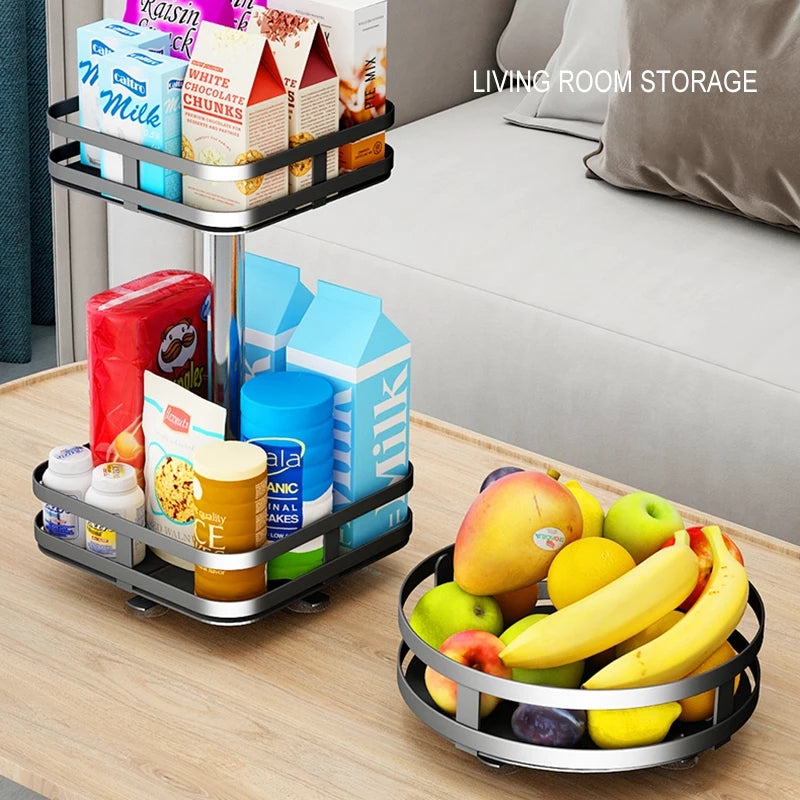 360° Rotatable Metal Storage Organizer