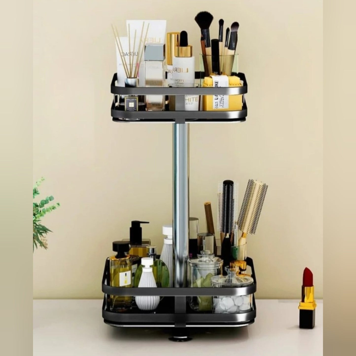 360° Rotatable Metal Storage Organizer